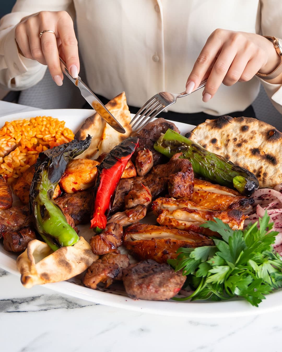 Kebap porsiyonu