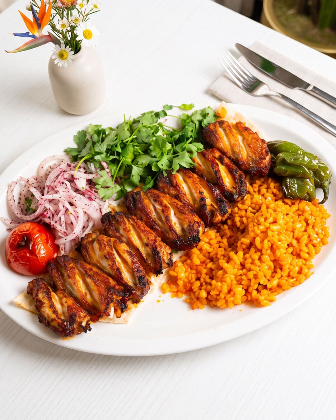 Viran Kebap'tan bir sofra karesi